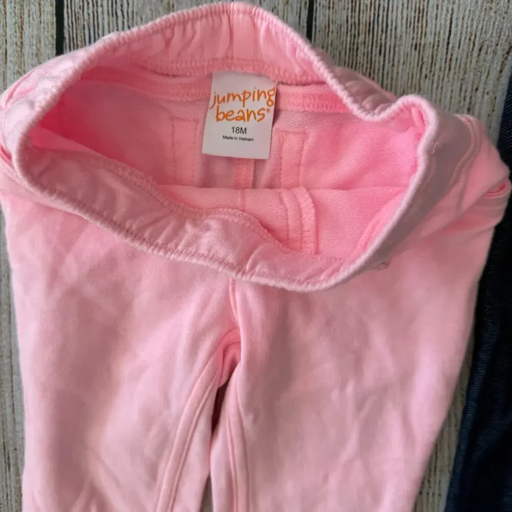 Girls 18 month Bundle - 2 long sleeve shirts - 3 pairs of pants